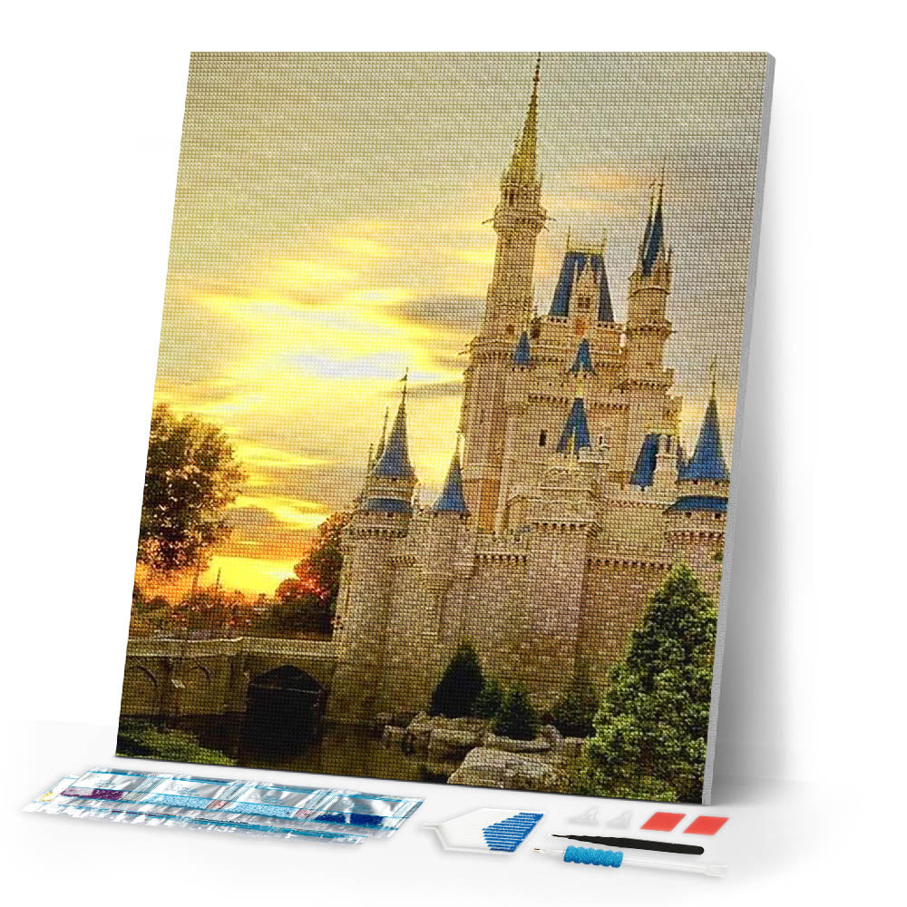 Diamond Painting | Diamond Painting - Castle | castles cities Diamond Painting Cities | FiguredArt