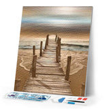 Diamond Painting | Diamond Painting - Pathway to the Sea | Diamond Painting Landscapes landscapes | FiguredArt