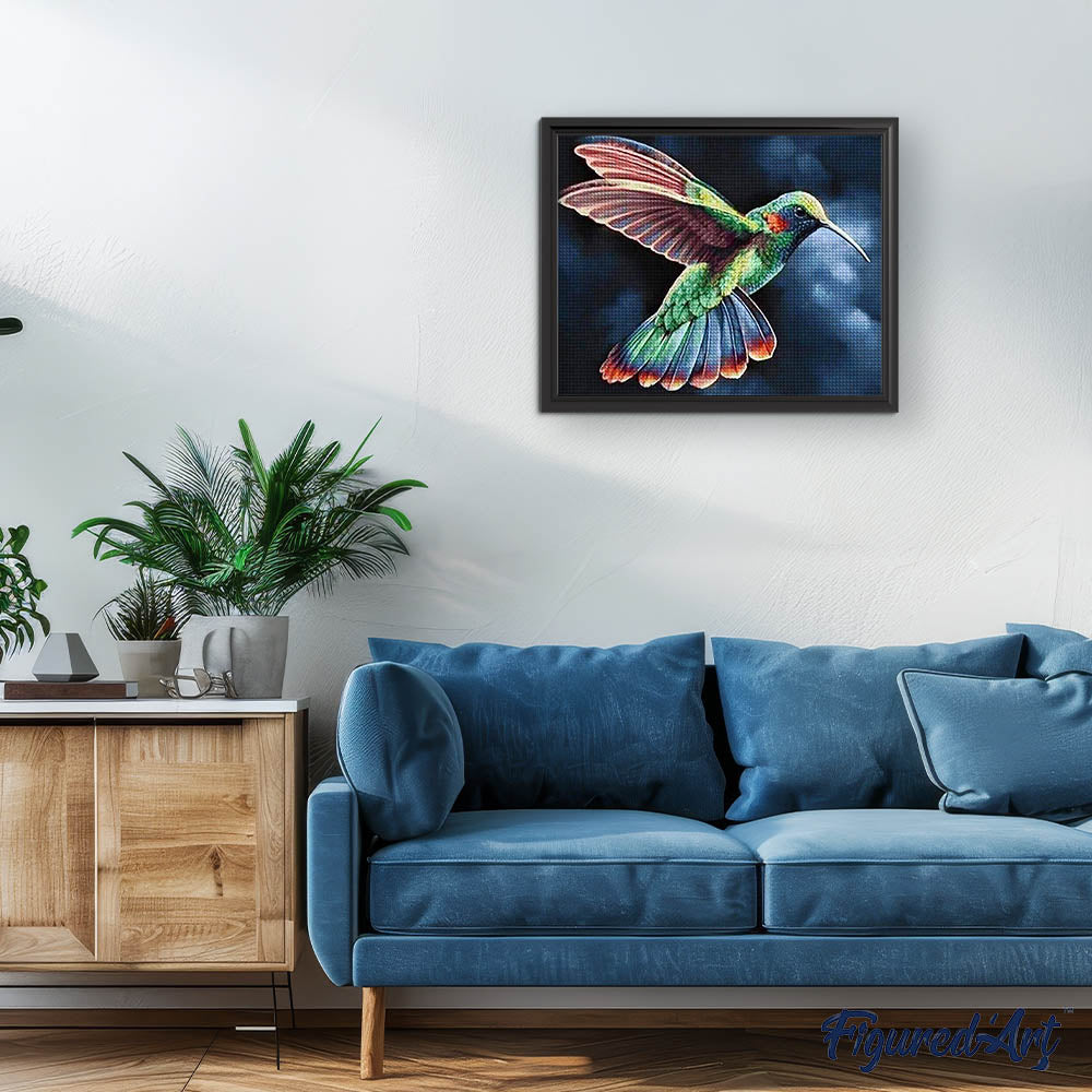 Diamond Painting - Hummingbird in the Night