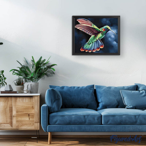 Diamond Painting - Hummingbird in the Night