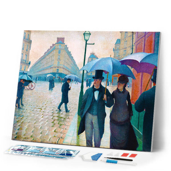 Diamond Painting - Paris street Rainy Day - Gustave Caillebotte