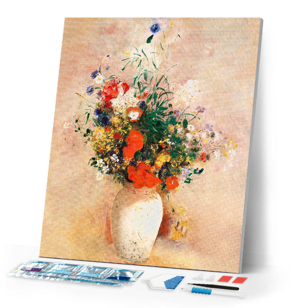 Diamond Painting - Flower vase - Odilon Redon