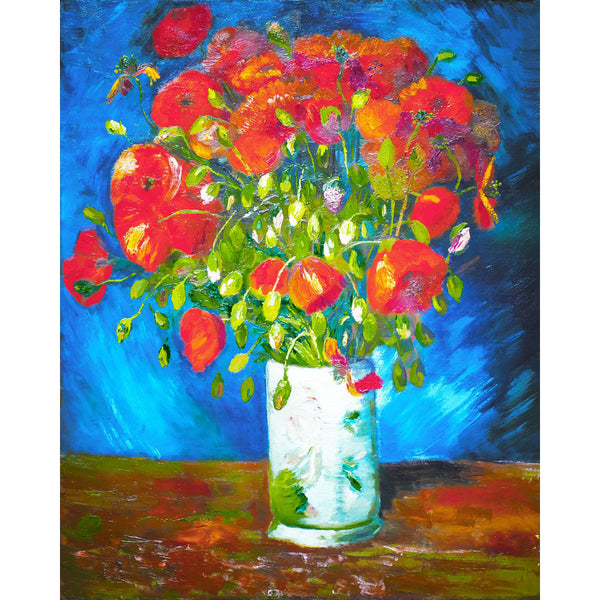 Diamond Painting - Vase with poppies - Van Gogh