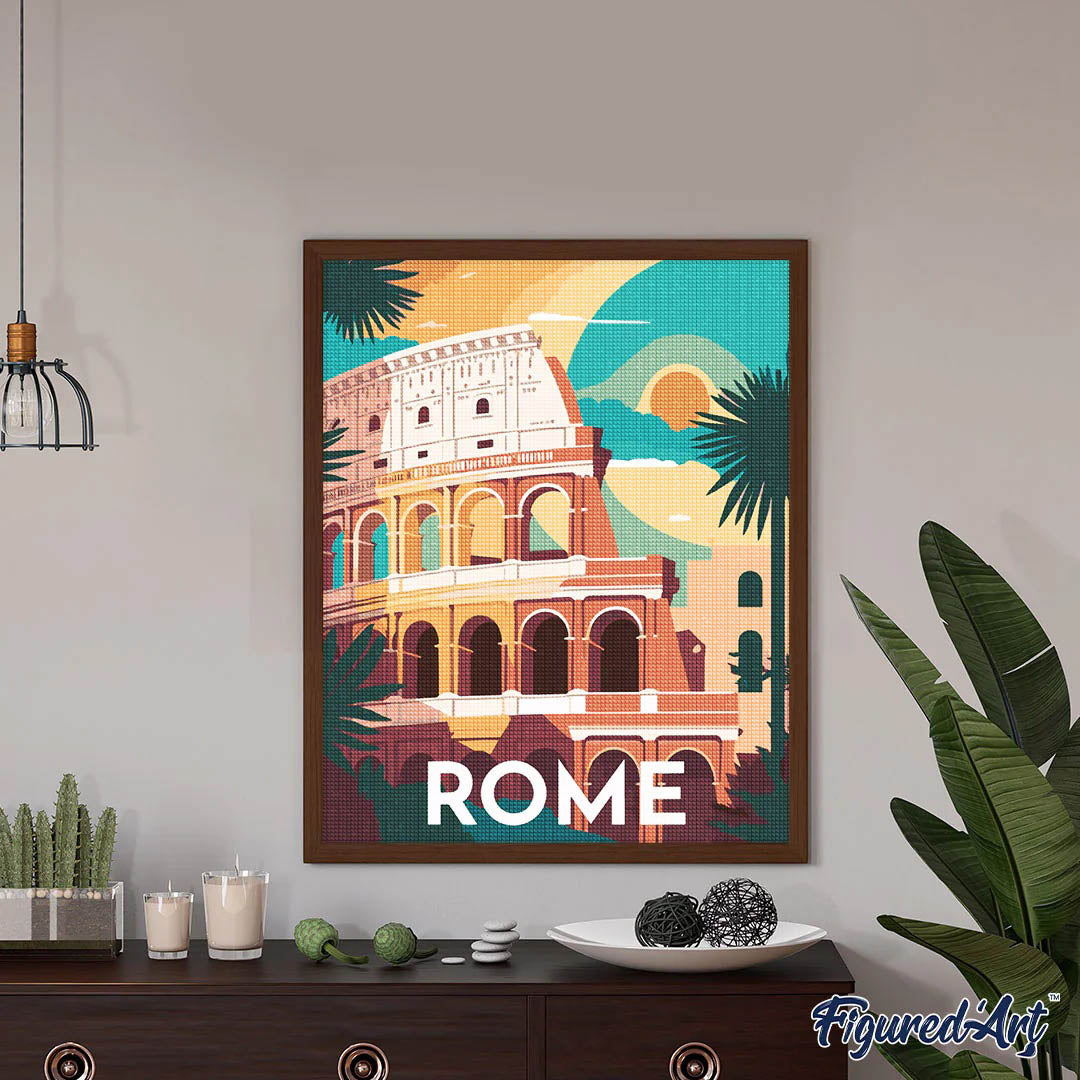 Diamond Painting - Travel Poster Rome
