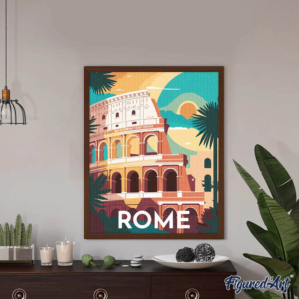 Diamond Painting - Travel Poster Rome
