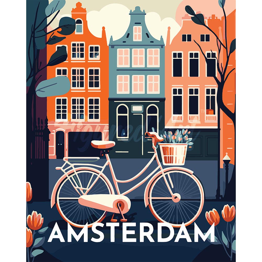 Diamond Painting - Travel Poster Amsterdam