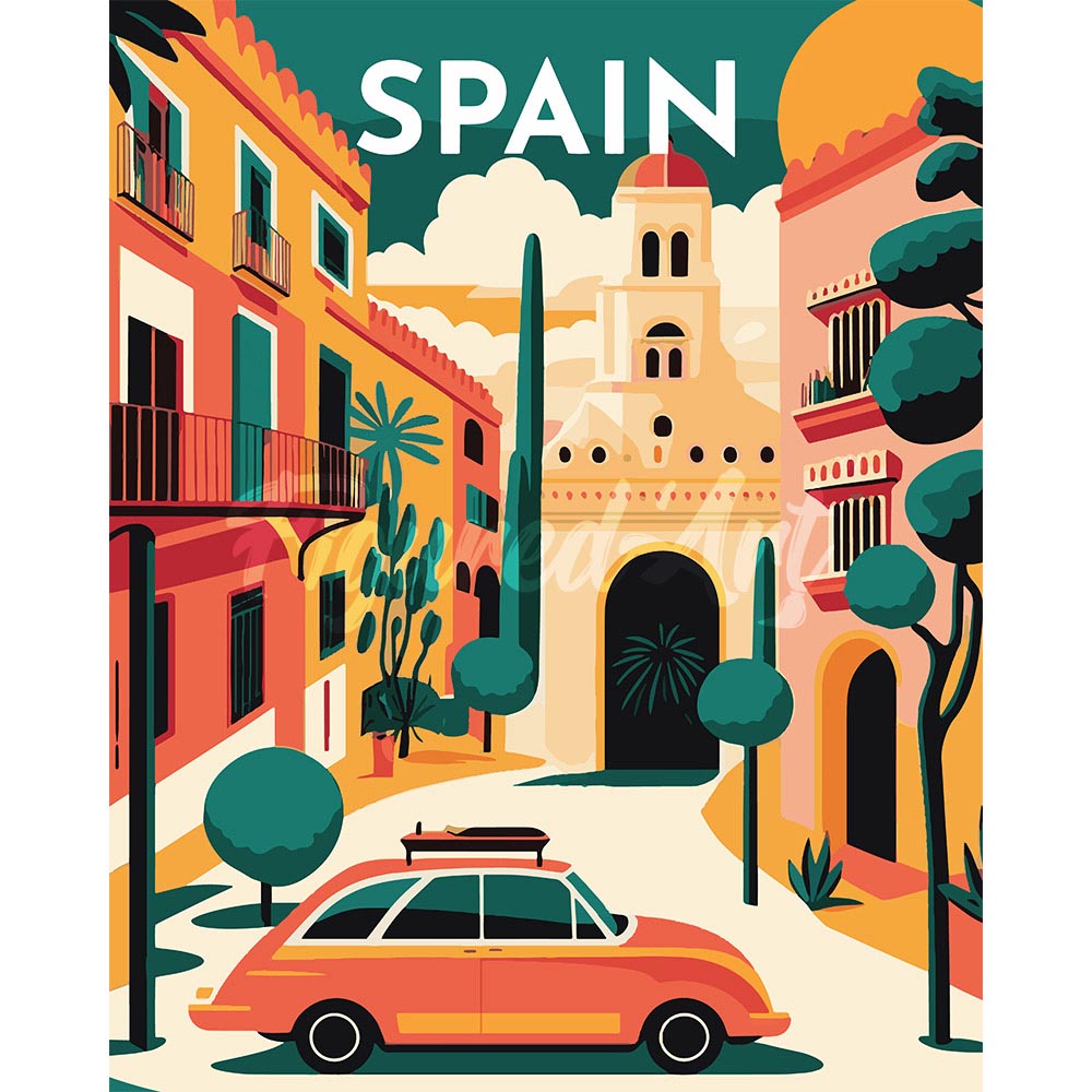 Diamond Painting - Travel Poster Seville