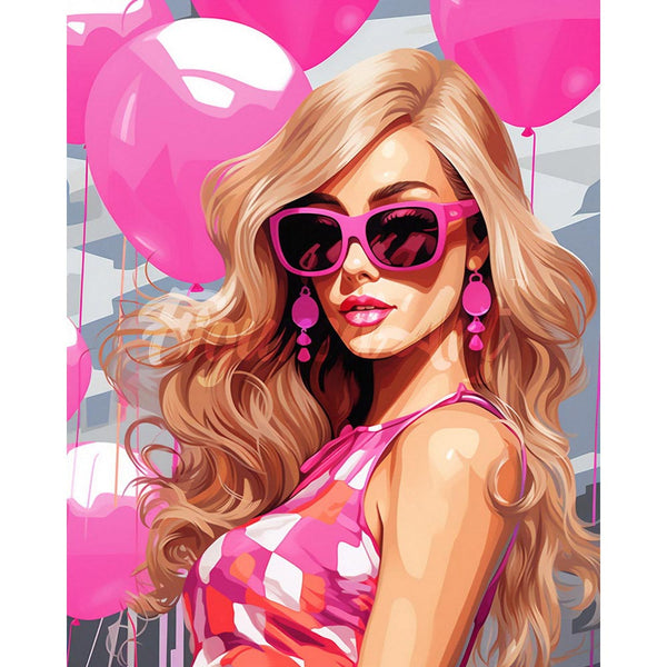 Diamond Painting - Pink Balloons and the Diva