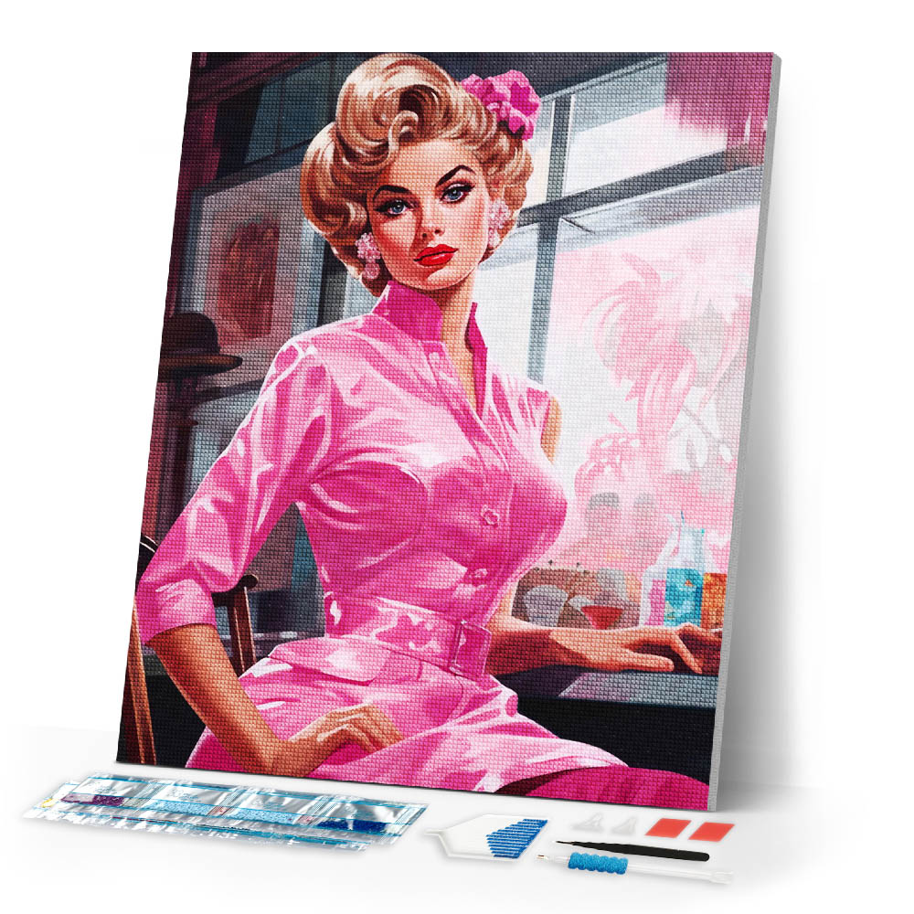 Diamond Painting - Vintage Pink Diva