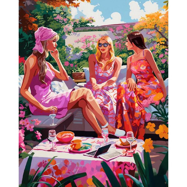 Diamond Painting - Garden Gossip Girls
