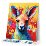 Diamond Painting - Colorful Abstract Kangaroo