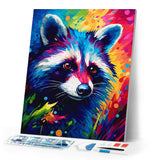 Diamond Painting - Colorful Abstract Raccoon
