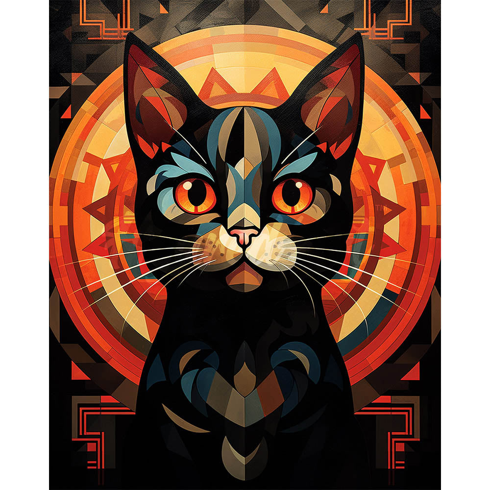Diamond Painting - Art Deco Black Cat