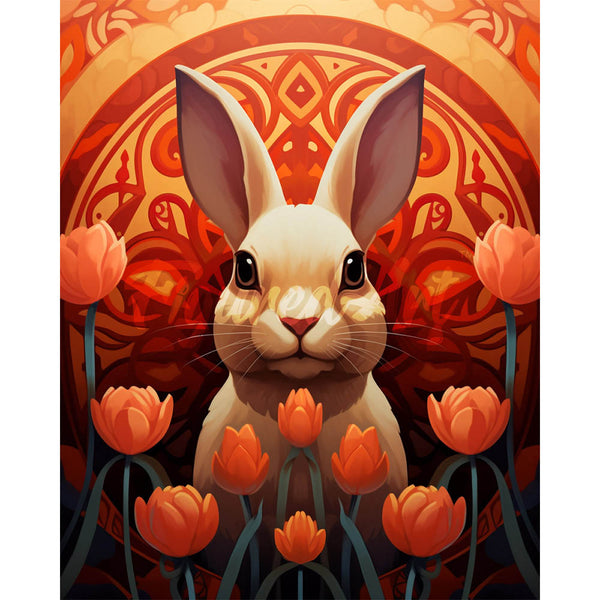 Diamond Painting - Rabbit Art Deco
