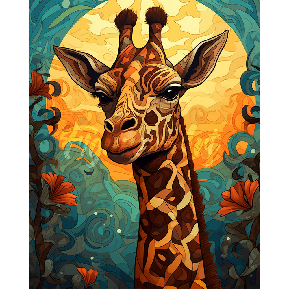 Diamond Painting - Giraffe Art Deco