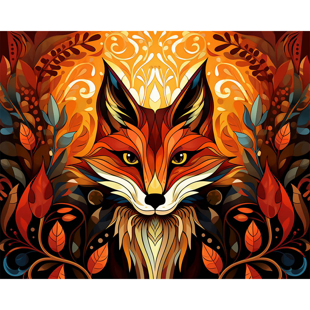 Diamond Painting - Fox Art Deco