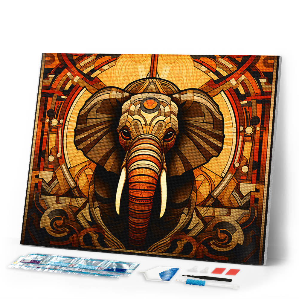 Diamond Painting - Elephant Art Deco