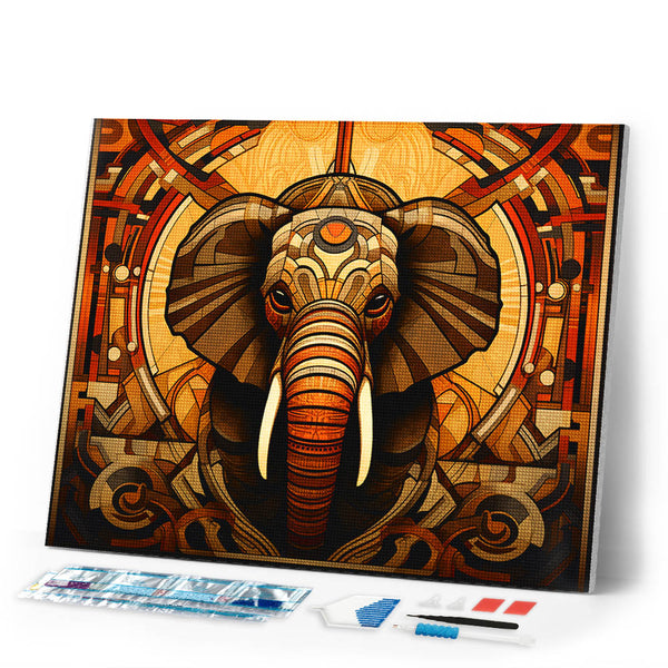 Diamond Painting - Elephant Art Deco
