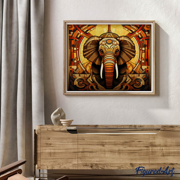 Diamond Painting - Elephant Art Deco