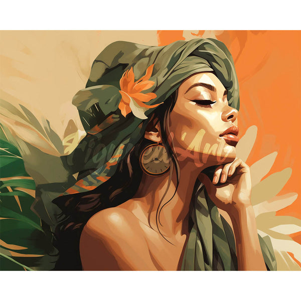 Diamond Painting - Woman in African Turban