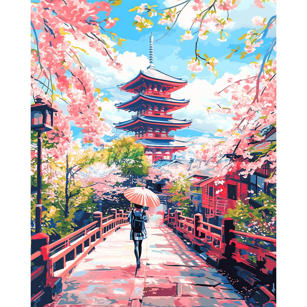 Diamond Painting - Kyoto in Bloom