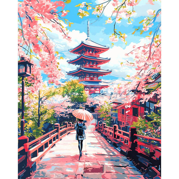 Diamond Painting - Kyoto in Bloom