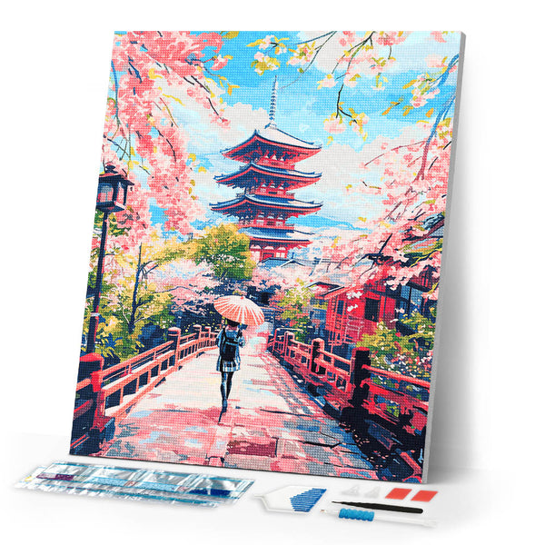 Diamond Painting - Kyoto in Bloom
