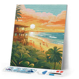 Diamond Painting - Beach Club at Sunset