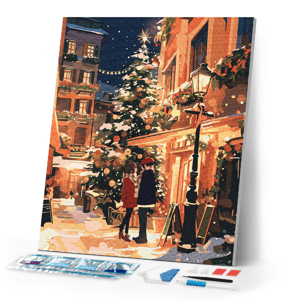 Diamond Painting - Christmas Couple in the City