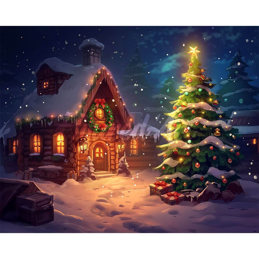 Diamond Painting - Snowy Christmas Cottage