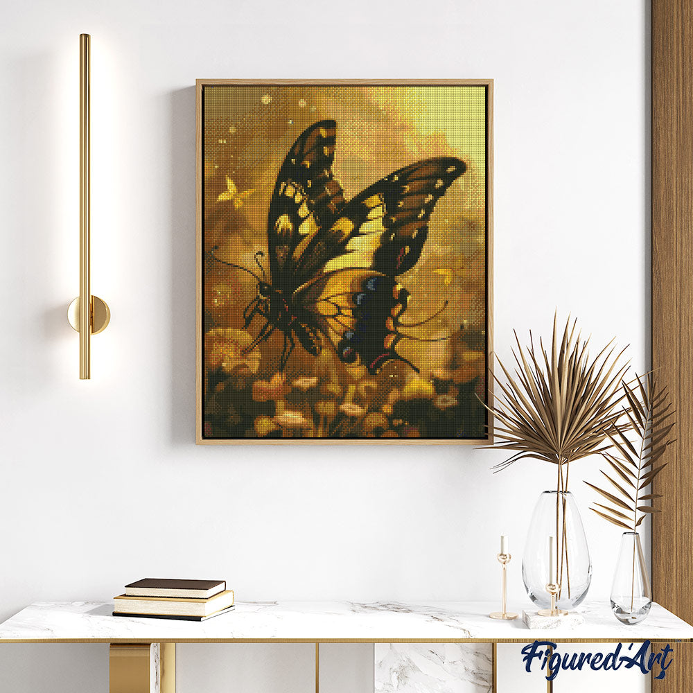 Diamond Painting - Illuminated Swallowtail