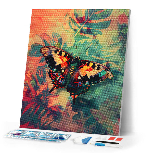 Diamond Painting - Sunset Moth Butterfly and Colors
