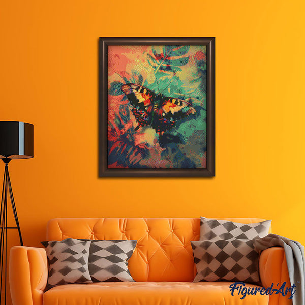 Diamond Painting - Sunset Moth Butterfly and Colors