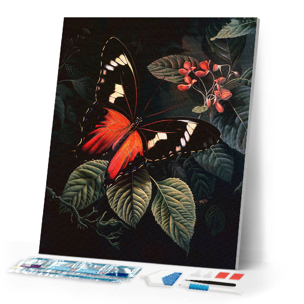 Diamond Painting - Moneta Longwing Butterfly and Foliage