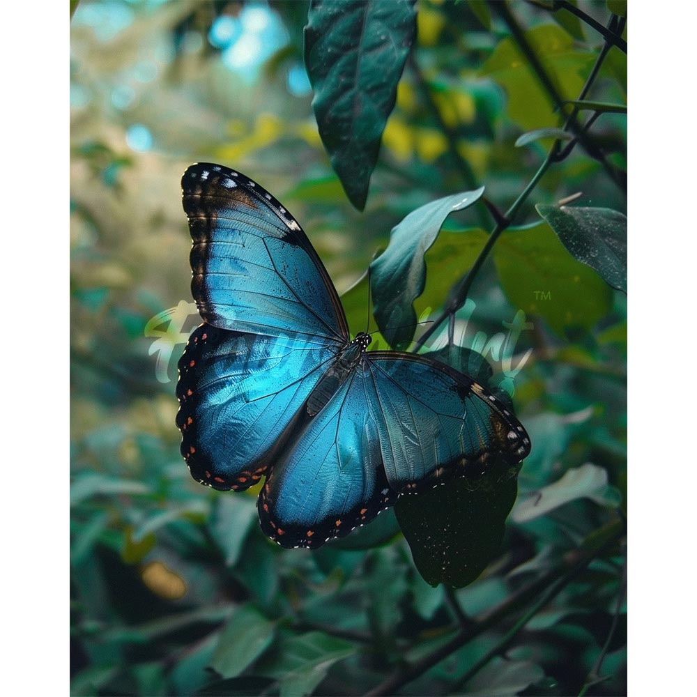 Diamond Painting - Blue Morpho Butterfly