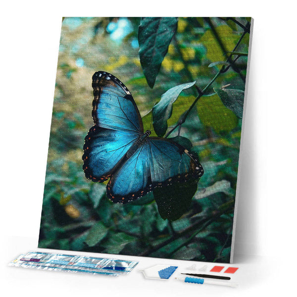 Diamond Painting - Blue Morpho Butterfly