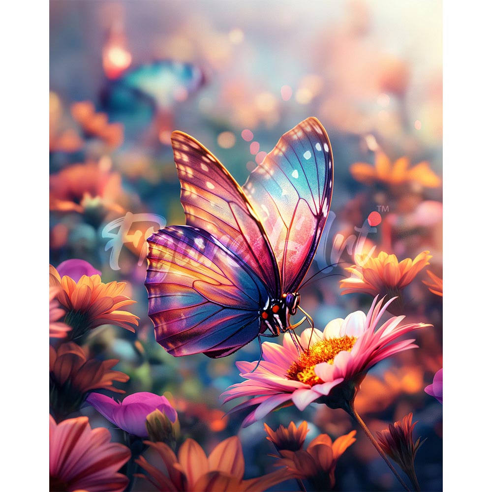 Diamond Painting - Foraging Butterfly