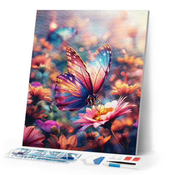 Diamond Painting - Foraging Butterfly