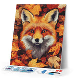 Diamond Painting - Fox in Fall Leaves