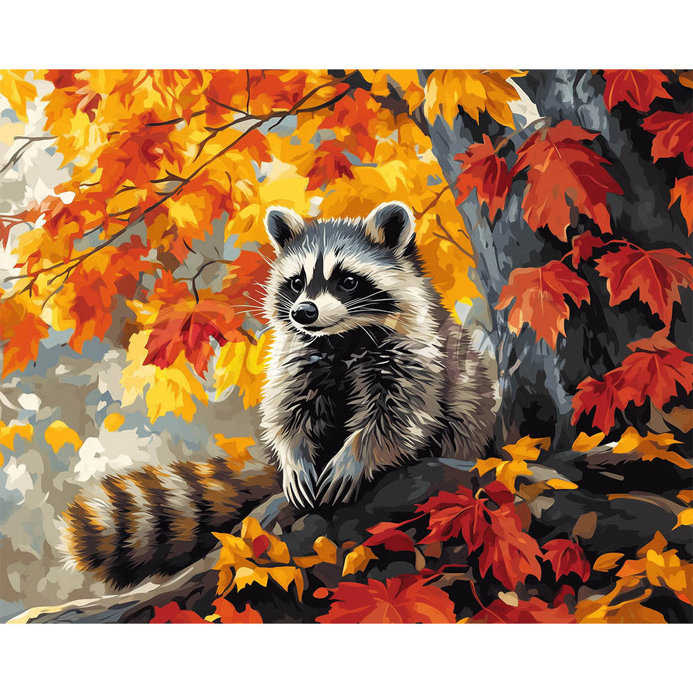 Diamond Painting - Fall Raccoon