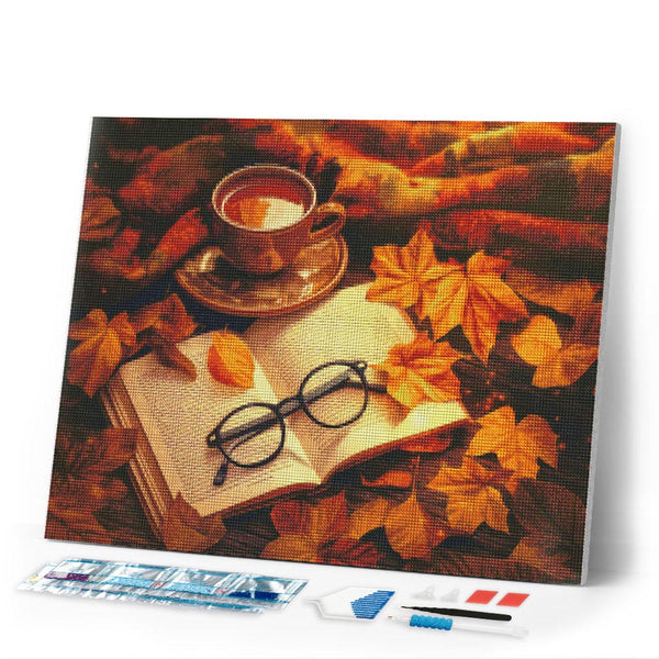 Diamond Painting - Fall Tea and Book