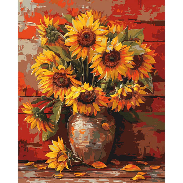 Diamond Painting - Sunflowers in Fall Vase