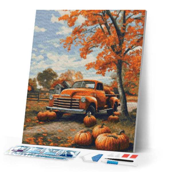 Diamond Painting - Vintage Truck in Fall