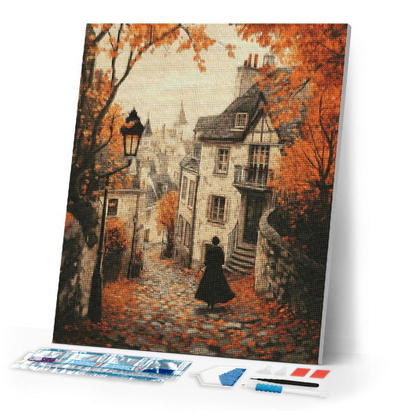Diamond Painting - Old Town Fall Walk