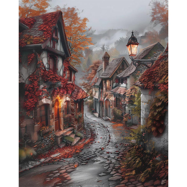Diamond Painting - Quiet Fall Village