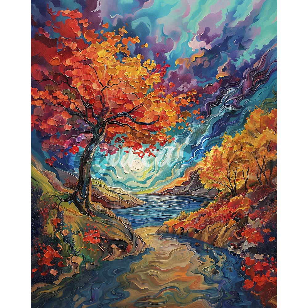 Diamond Painting - Van Gogh-Inspired Surreal Fall