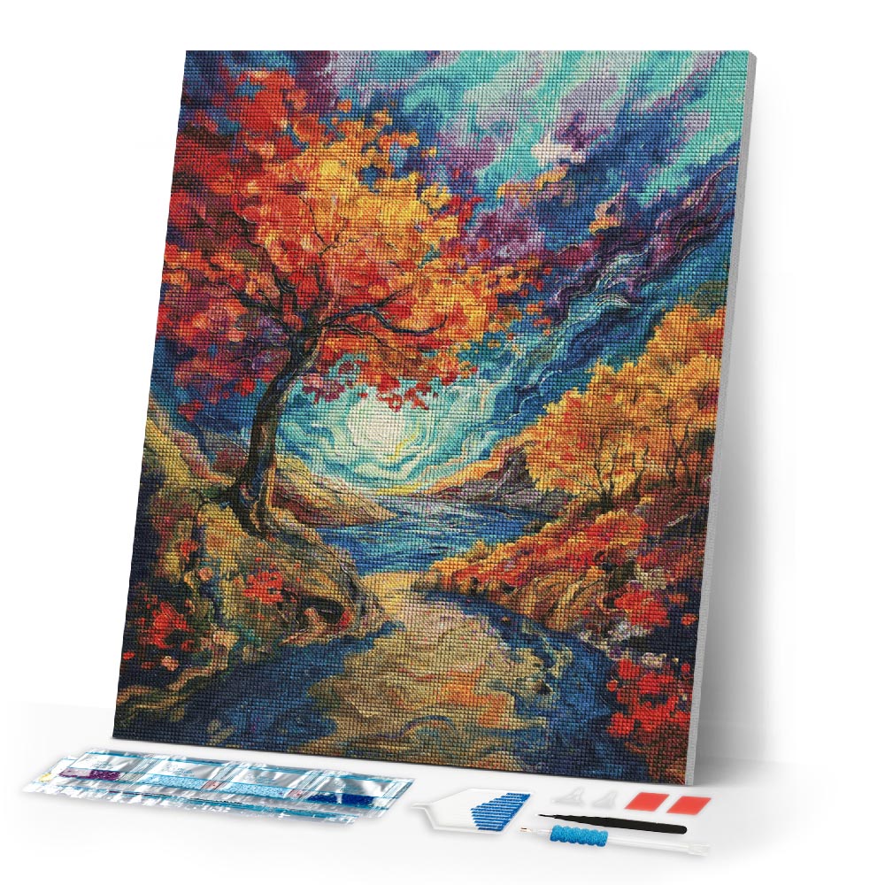 Diamond Painting - Van Gogh-Inspired Surreal Fall