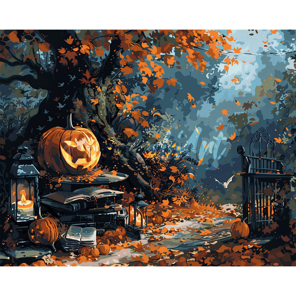 Diamond Painting - Haunted Fall Gate