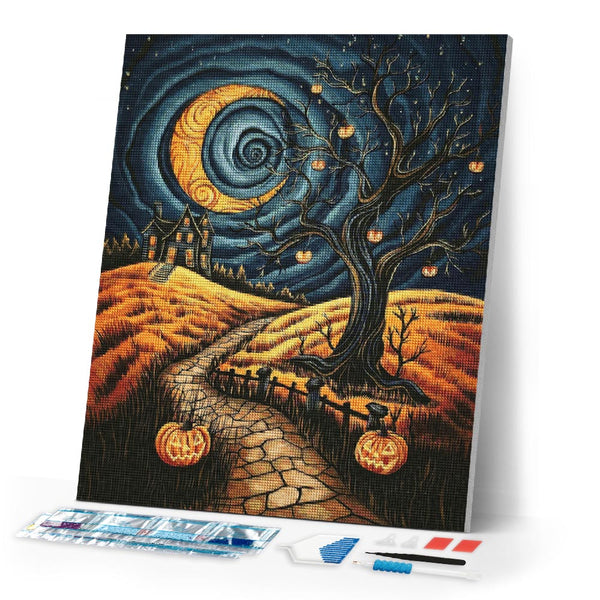 Diamond Painting - Spooky Moonlit Path