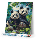 Diamond Painting - Giant Panda Twins